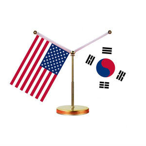 USA Pakistan Desk Flag - Custom Table Flags (Mini)