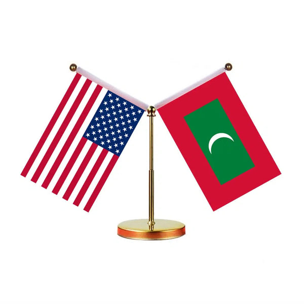 USA Pakistan Desk Flag - Custom Table Flags (Mini)