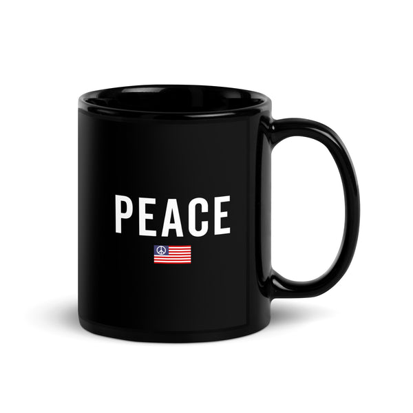 USA Peace Sign Flag Mug