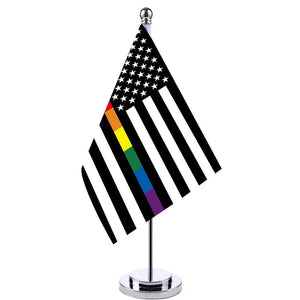 USA Pride Desk Flag - Small LGBTQIA2S+ Table Flag