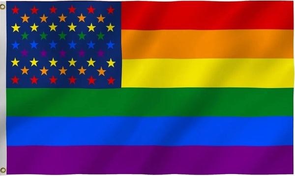 USA Pride Flag - 90x150cm(3x5ft) - LGBTQ+