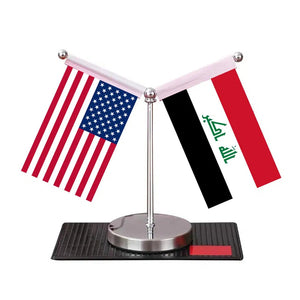 USA Saudi Arabia Desk Flag - Custom Table Flags (Mini)