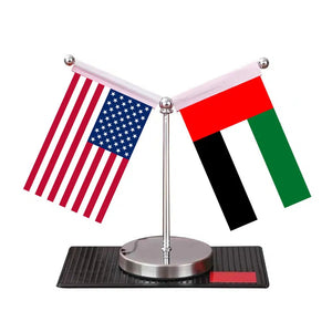 USA Saudi Arabia Desk Flag - Custom Table Flags (Mini)