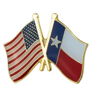 USA Texas Flag Lapel Pin - Enamel Pin Flag