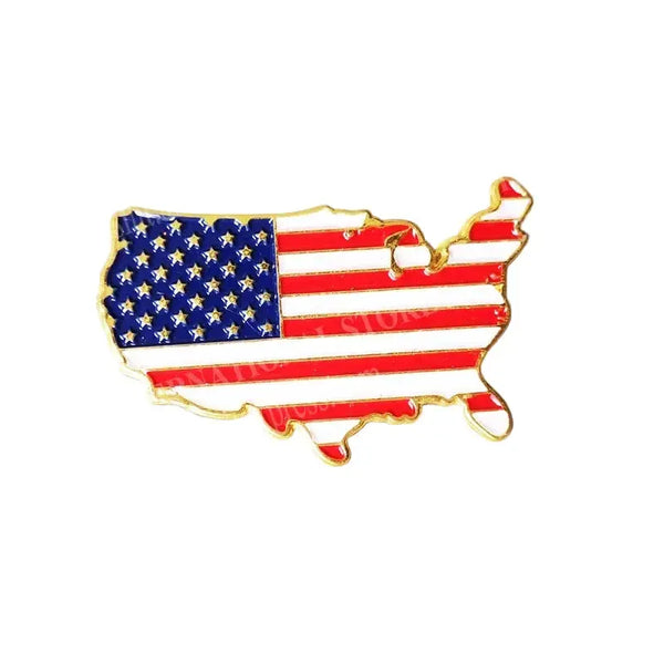 USA Flag Lapel Pin - Enamel Pin Flag