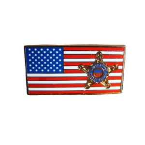USA Secret Service Flag Lapel Pin - Enamel Pin Flag