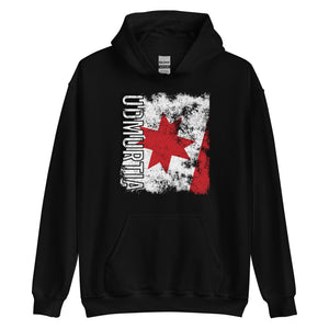 Udmurtia Flag - Distressed Flag Hoodie