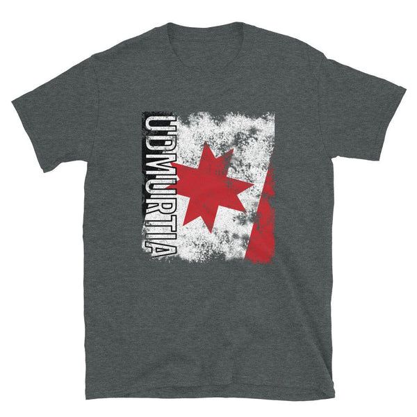 Udmurtia Flag Distressed T-Shirt