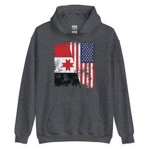 Udmurtia USA Flag - Half American Hoodie