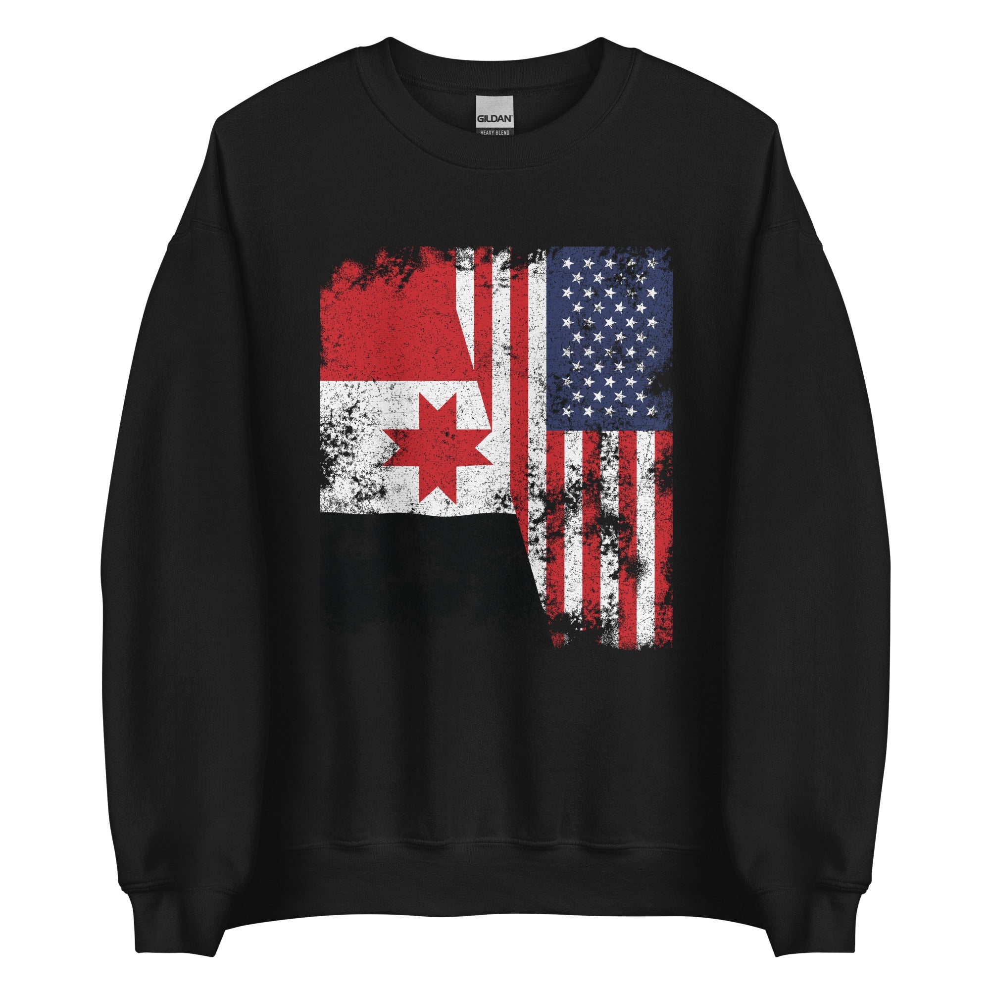 Udmurtia USA Flag - Half American Sweatshirt