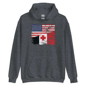 Udmurtia USA Flag Hoodie