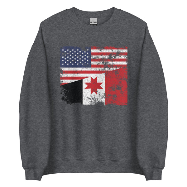 Udmurtia USA Flag Sweatshirt