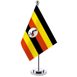 Uganda Desk Flag - Small Office Table Flag