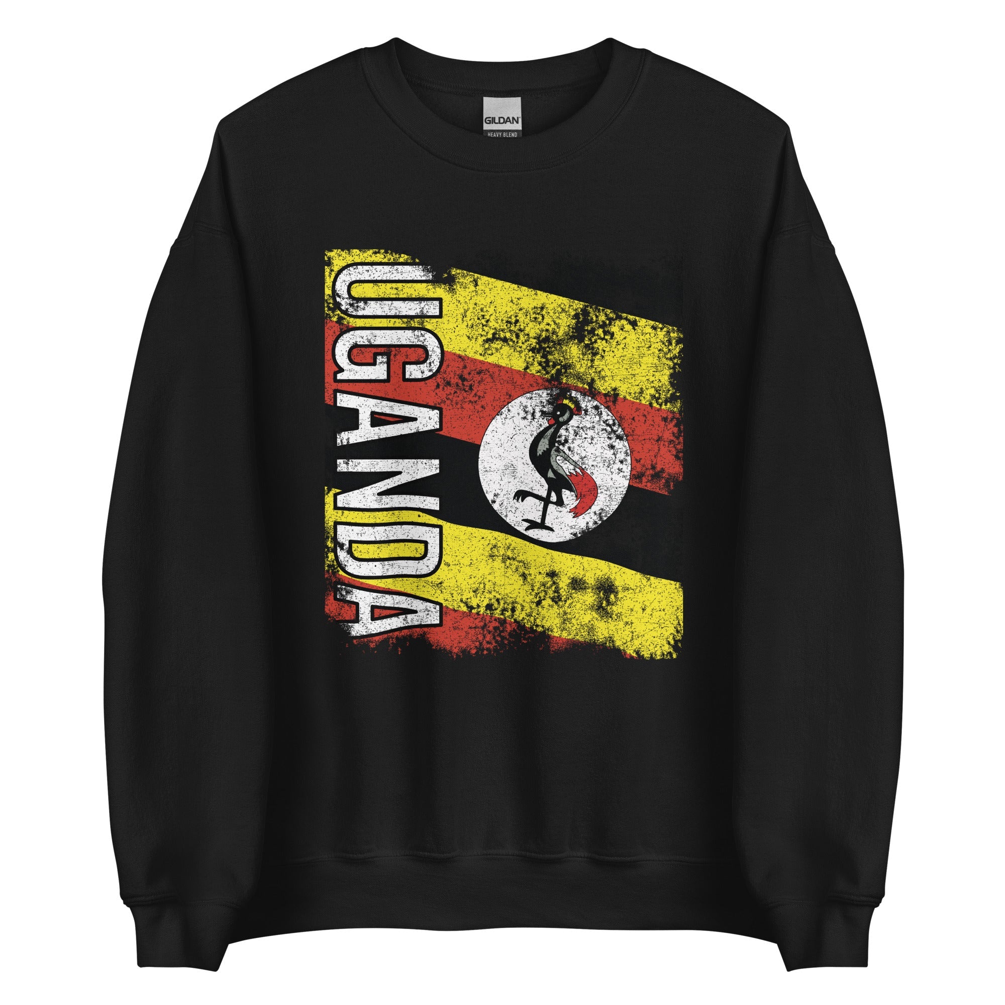 Uganda Flag - Distressed Flag Sweatshirt