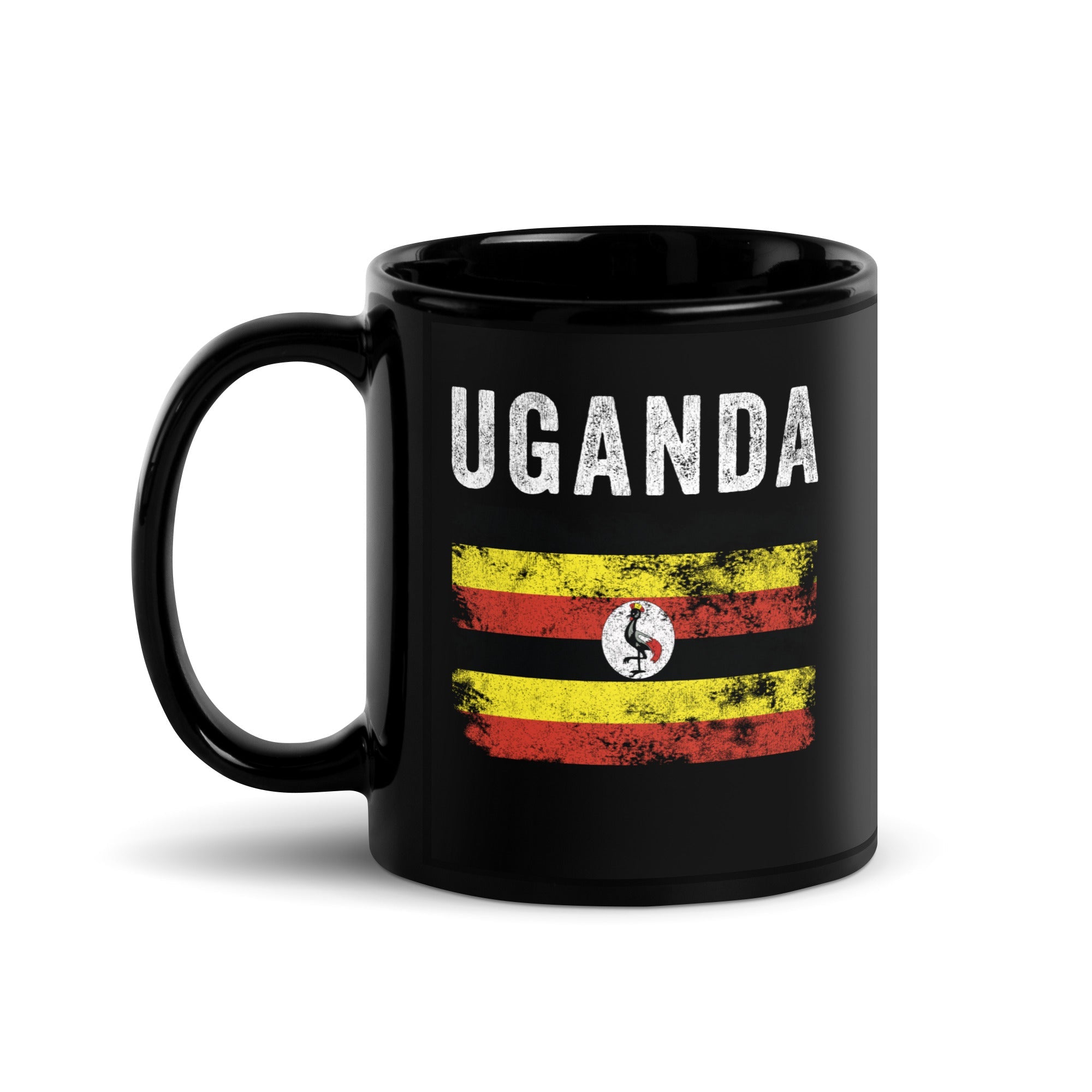 Uganda Flag Distressed - Ugandan Flag Mug