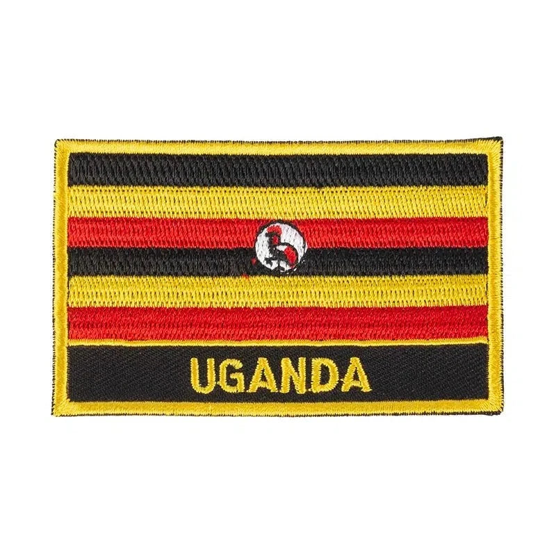 Uganda Flag Patch - Sew On/Iron On Patch