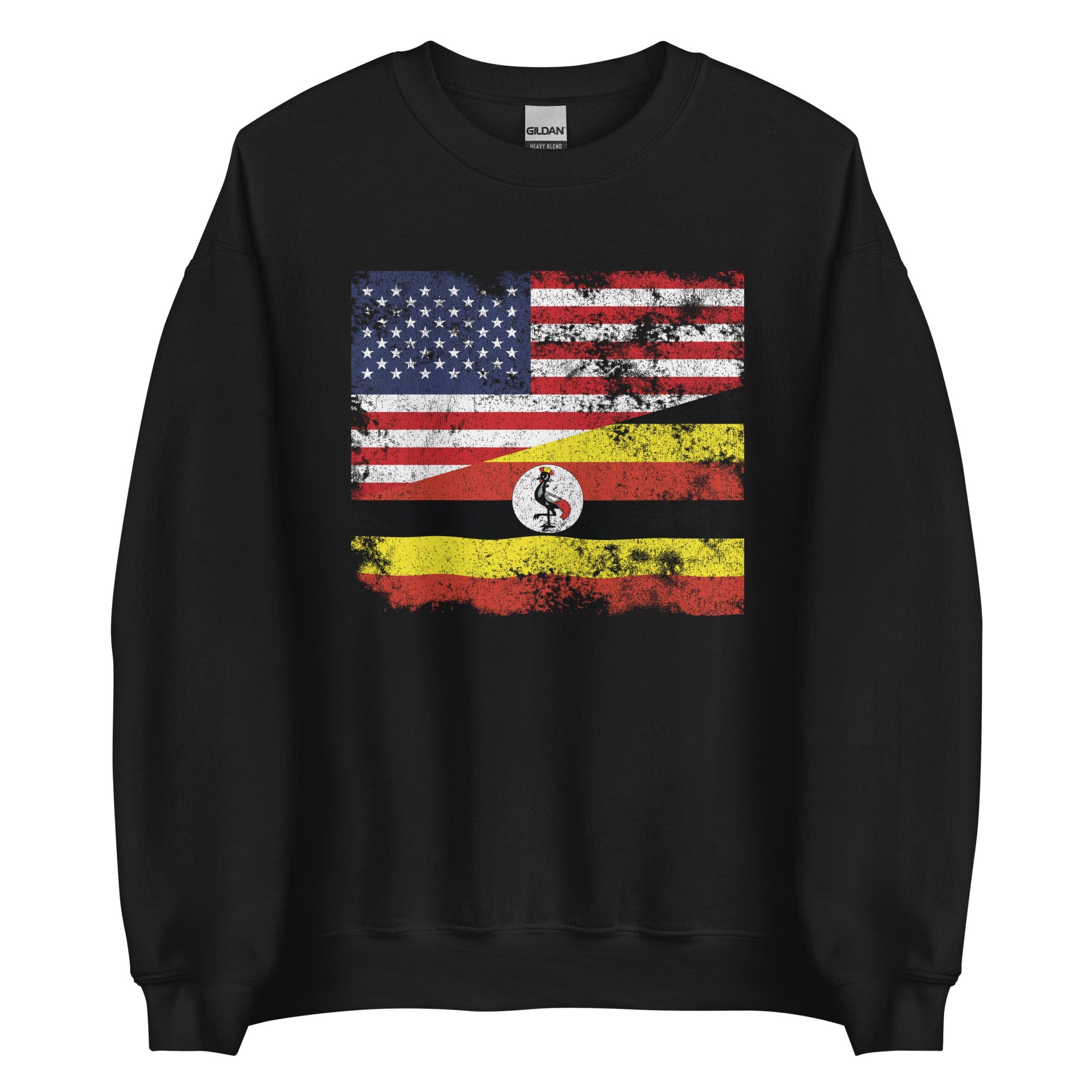 Uganda USA Flag Sweatshirt