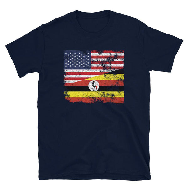 Uganda USA Flag T-Shirt