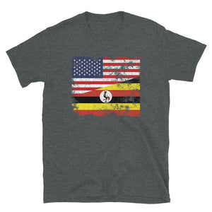 Uganda USA Flag T-Shirt