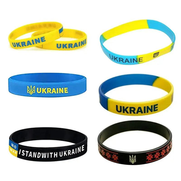 Ukraine Flag Bracelet Collection - Silicone Wristbands