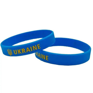 Ukraine Flag Bracelet - Silicone Wristband