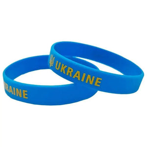 Ukraine Flag Bracelet - Silicone Wristband