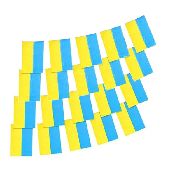 Ukraine Flag Bunting Banner - 20-25Pcs