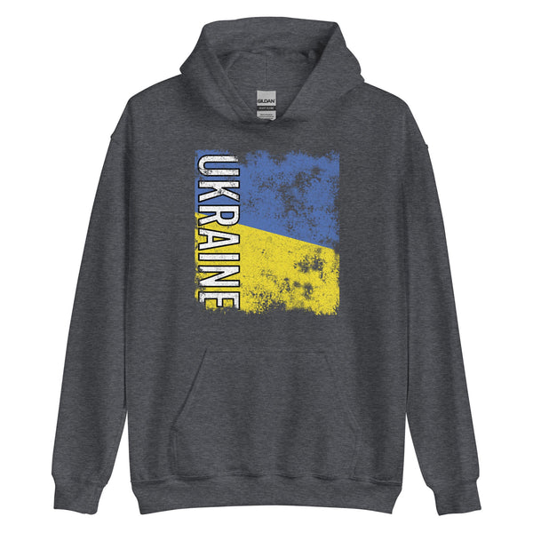 Ukraine Flag - Distressed Flag Hoodie