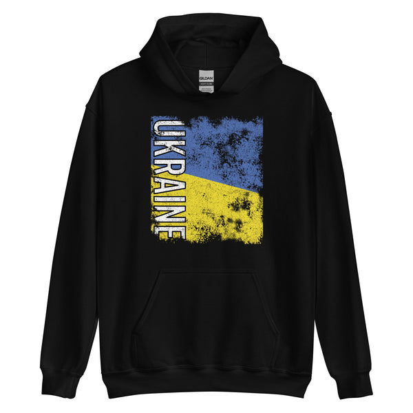 Ukraine Flag - Distressed Flag Hoodie