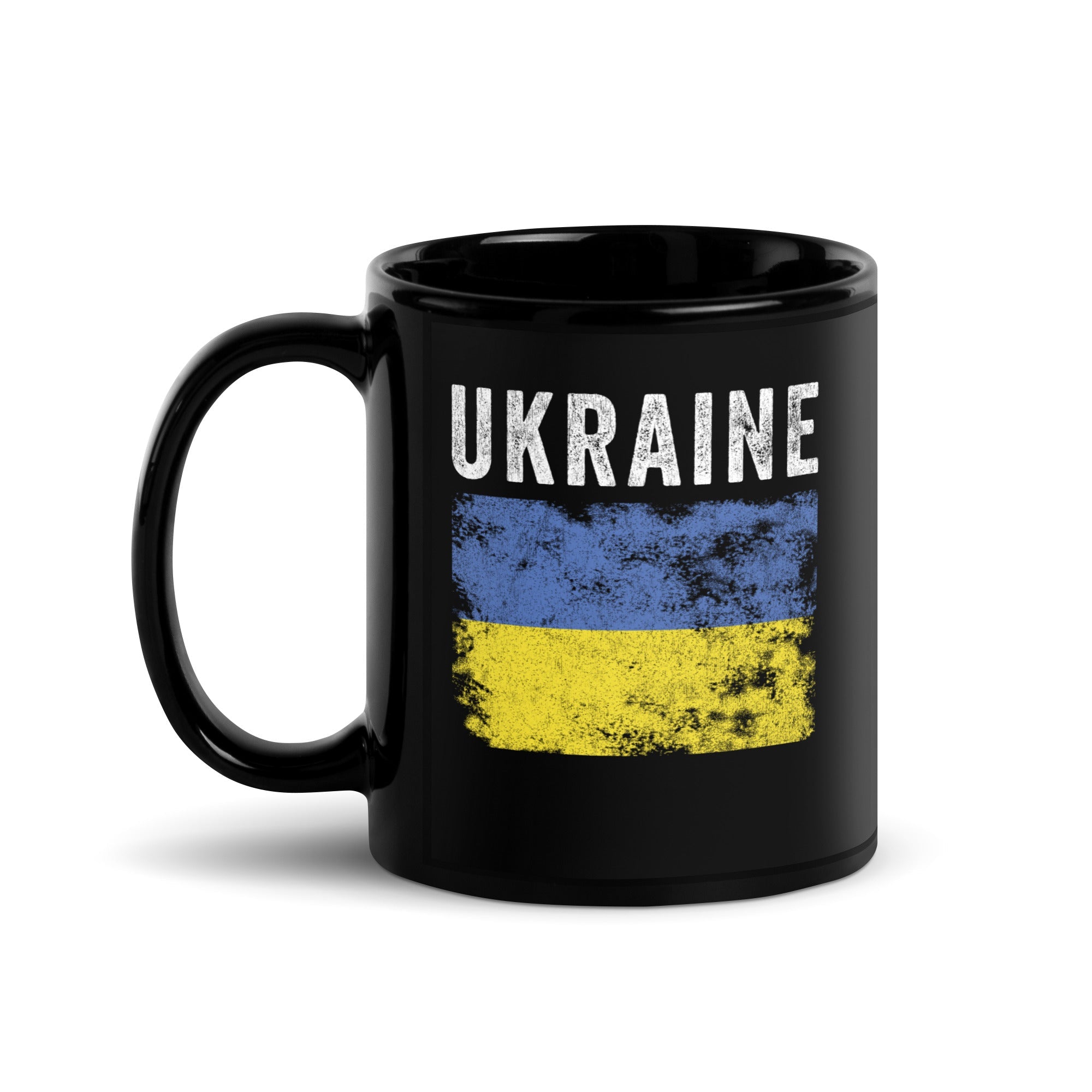 Ukraine Flag Distressed - Ukrainian Flag Mug