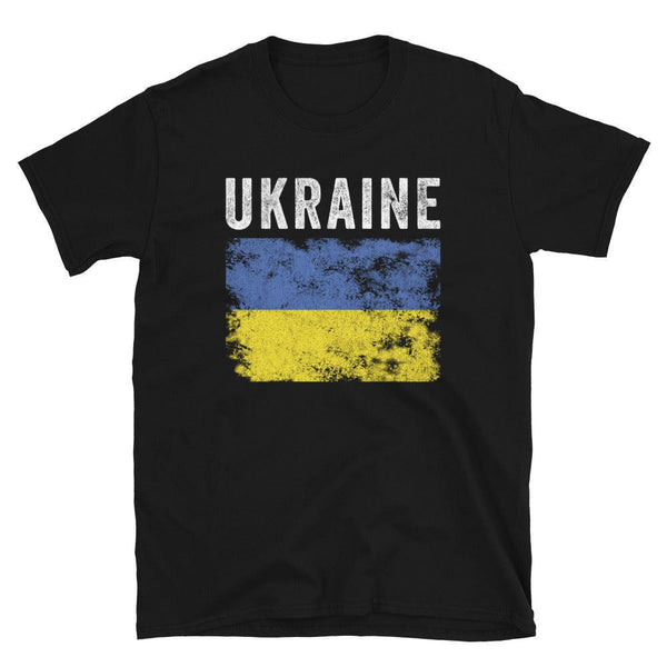 Ukraine Flag Distressed - Ukrainian Flag T-Shirt
