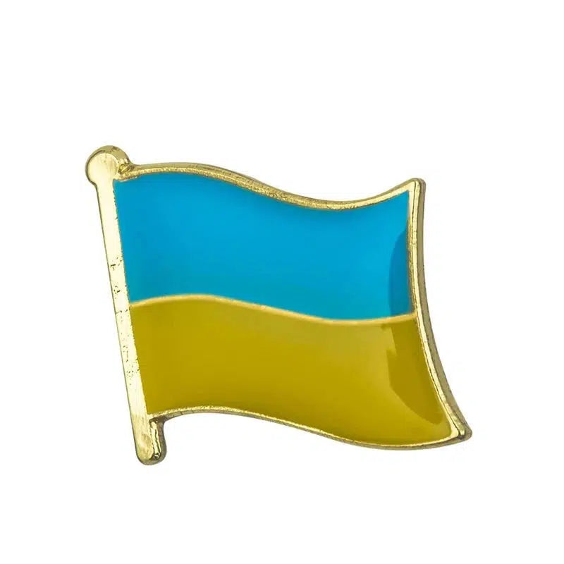 Ukraine Flag Lapel Pin - Enamel Pin Flag