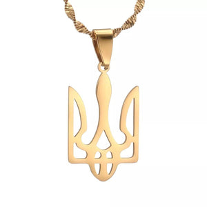 Ukraine Flag Map Necklace & Earrings Collection