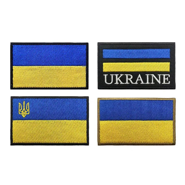 Ukraine Flag Patch - Iron On/Hook & Loop Patch