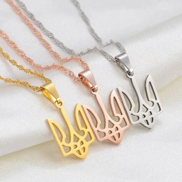 Ukraine Flag Pendant Necklace
