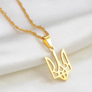 Ukraine Flag Pendant Necklace