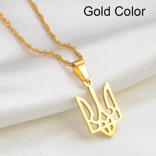 Ukraine Flag Pendant Necklace