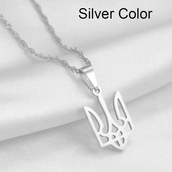 Ukraine Flag Pendant Necklace