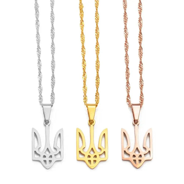 Ukraine Flag Pendant Necklace