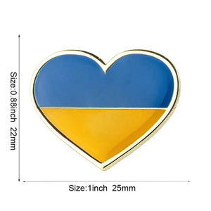 Ukraine Friendship Flag Lapel Pin Collection - Enamel Pin Flag