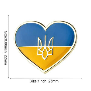 Ukraine Friendship Flag Lapel Pin Collection - Enamel Pin Flag