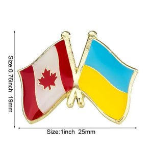 Ukraine Friendship Flag Lapel Pin Collection - Enamel Pin Flag