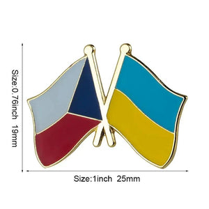 Ukraine Friendship Flag Lapel Pin Collection - Enamel Pin Flag