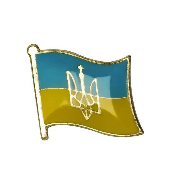 Ukraine Friendship Flag Lapel Pin Collection - Enamel Pin Flag