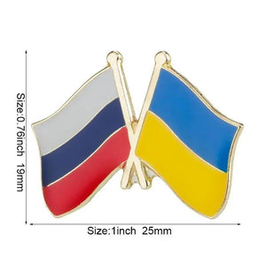 Ukraine Friendship Flag Lapel Pin Collection - Enamel Pin Flag