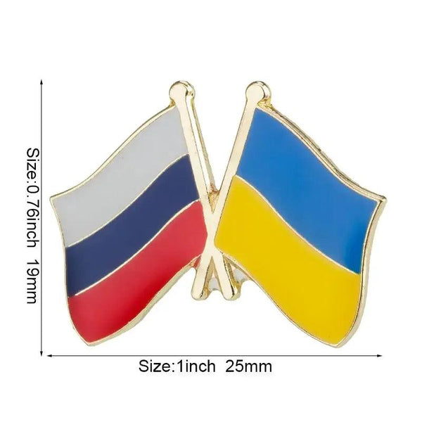 Ukraine Friendship Flag Lapel Pin Collection - Enamel Pin Flag