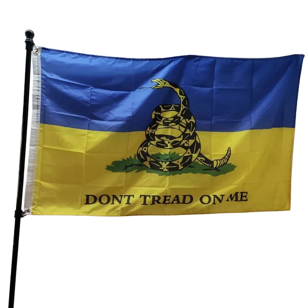 Ukraine Gadsden Flag - Ukrainian Don't Tread On Me Flag