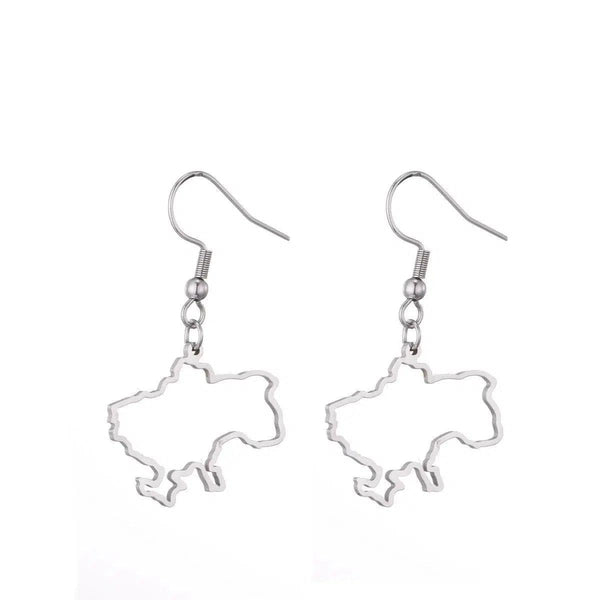 Ukraine Map Earrings Collection