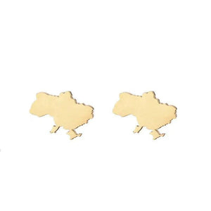Ukraine Map Earrings Collection