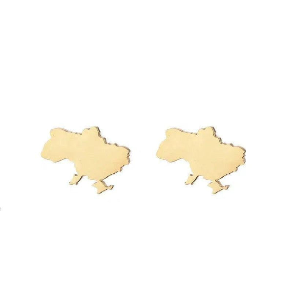 Ukraine Map Earrings Collection